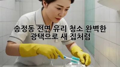 ✨ 송정동 전면 유리 청소, 완벽한 광택으로 새 집처럼! 🏠